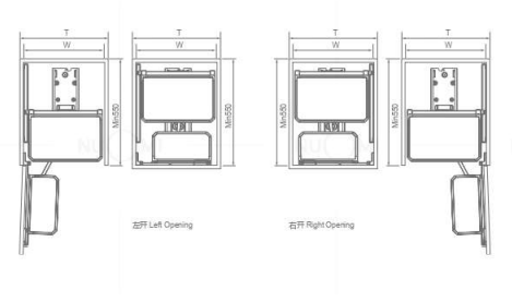 KỆ ĐỒ KHÔ 12 KHAY CÁNH MỞ 5 TẦNG TỦ 600