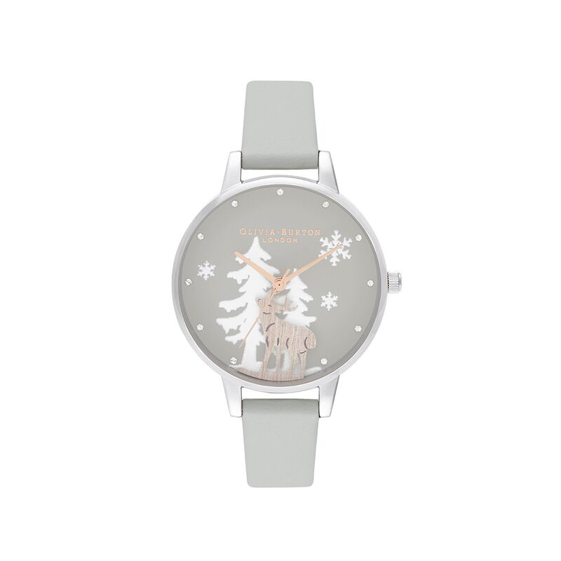 ĐỒNG HỒ OLIVIA BURTON WINTER WONDERLAND VEGAN GREY, ROSE GOLD & SILVER