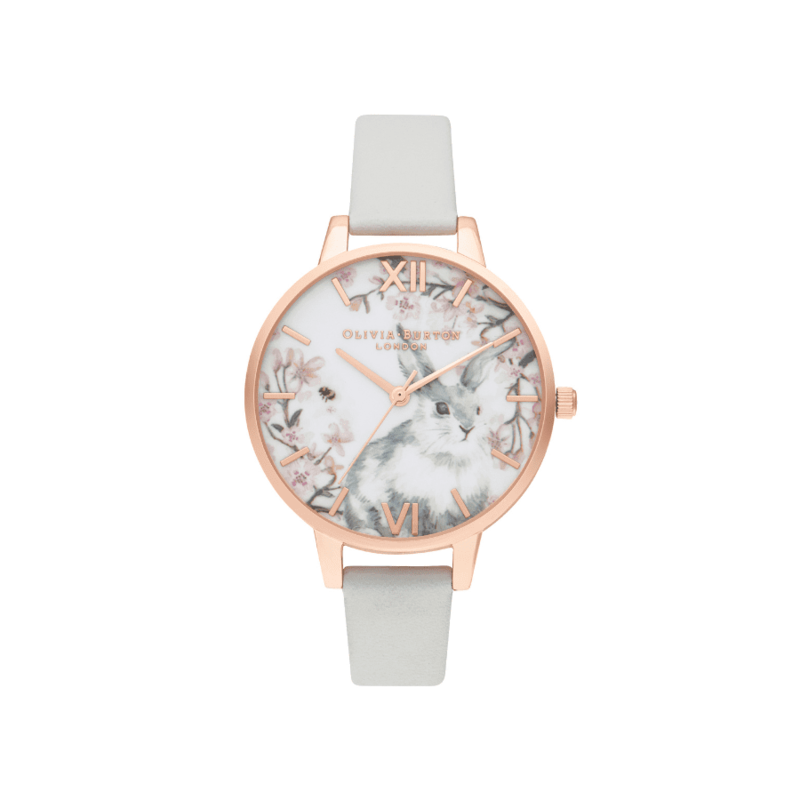 ĐỒNG HỒ OLIVIA BURTON BUNNY DEMI VEGAN GREY & ROSE GOLD