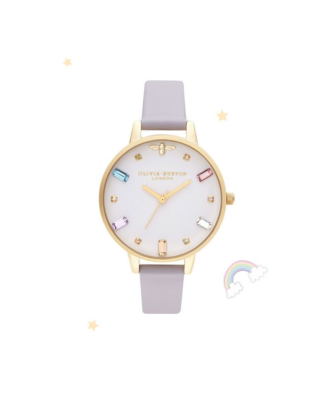 ĐỒNG HỒ OLIVIA BURTON RAINBOW BEE DEMI PARMA VIOLET & GOLD