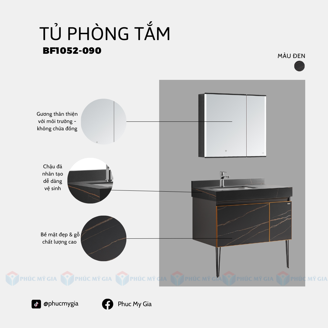 TỦ PHÒNG TẮM HIỆN ĐẠI BF1052-090