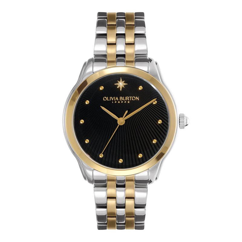 36mm Starlight Black & Two Tone Bracelet Watch 