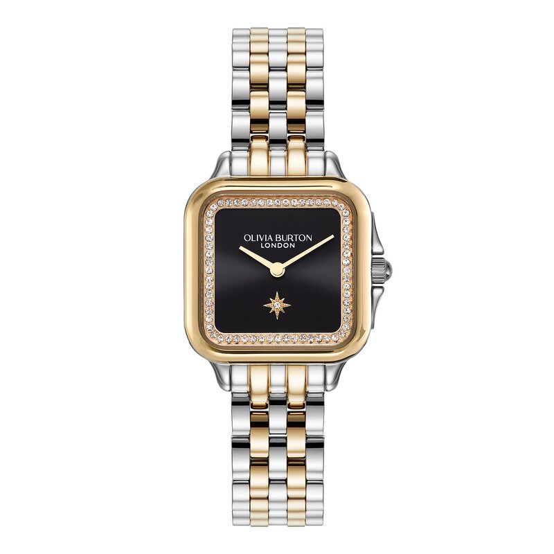 28mm Grosvenor Black & Gold Bracelet Watch 