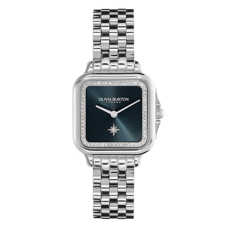 28mm Grosvenor Blue & Silver Bracelet Watch 