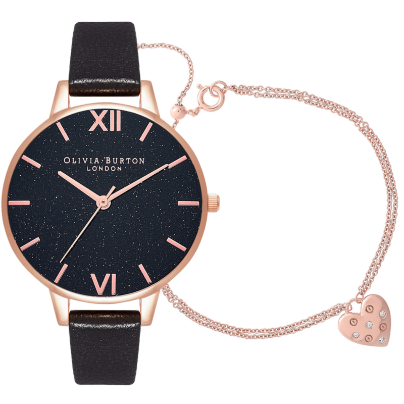 Glitter Dial Analog Watch for Women With Bracelet 38mm