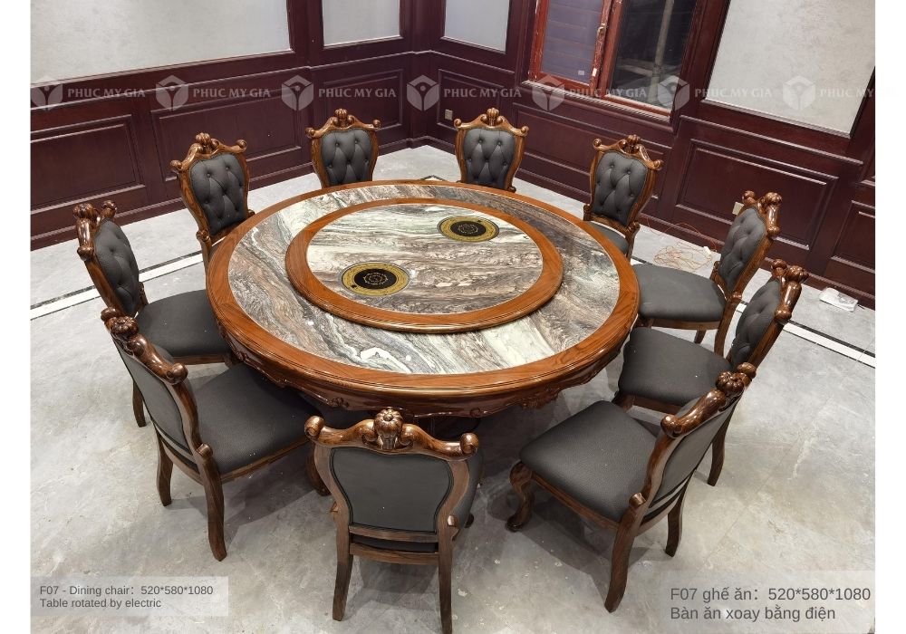 Ghế ăn gỗ mun nguyên khối F07