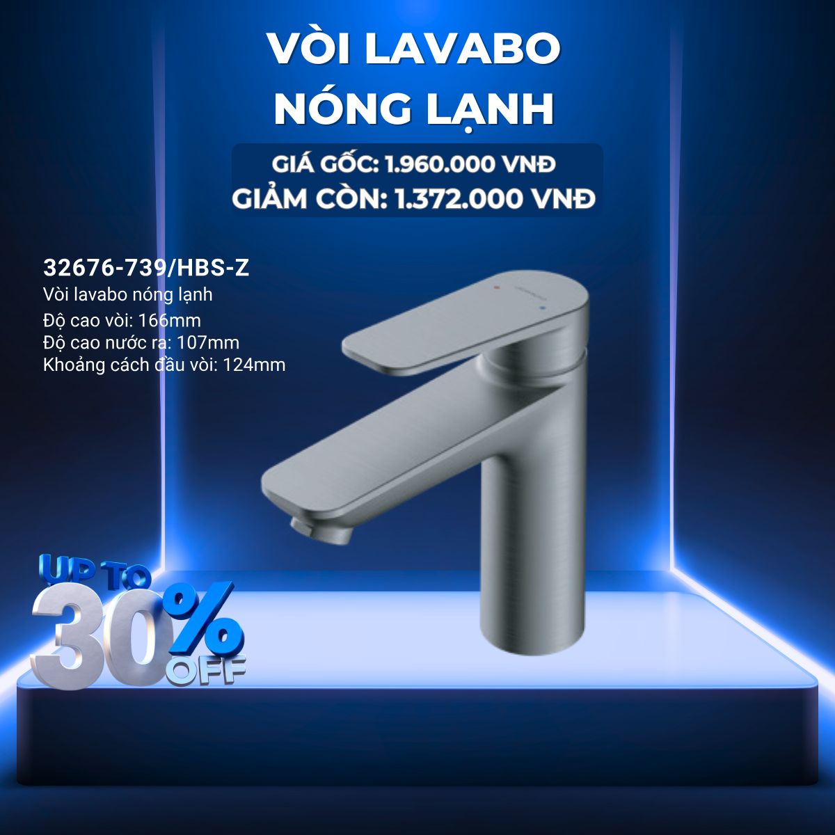 VÒI LAVABO NÓNG LẠNH - 32676-739/HBS-Z