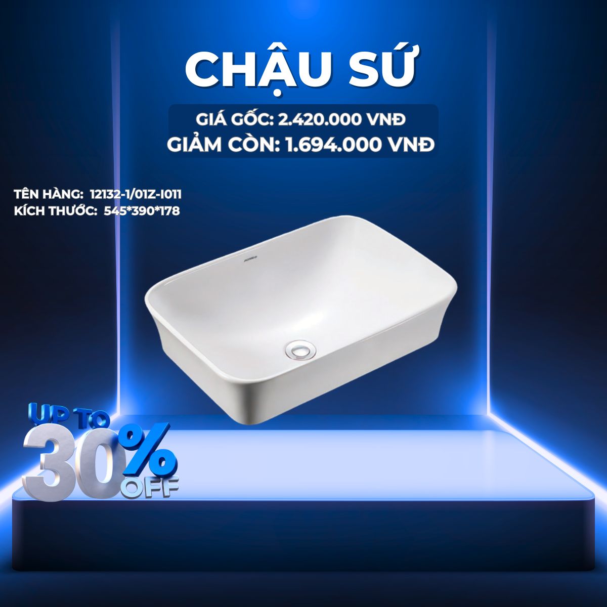 CHẬU RỬA ĐẶT BÀN - 12132-1/01Z-I011