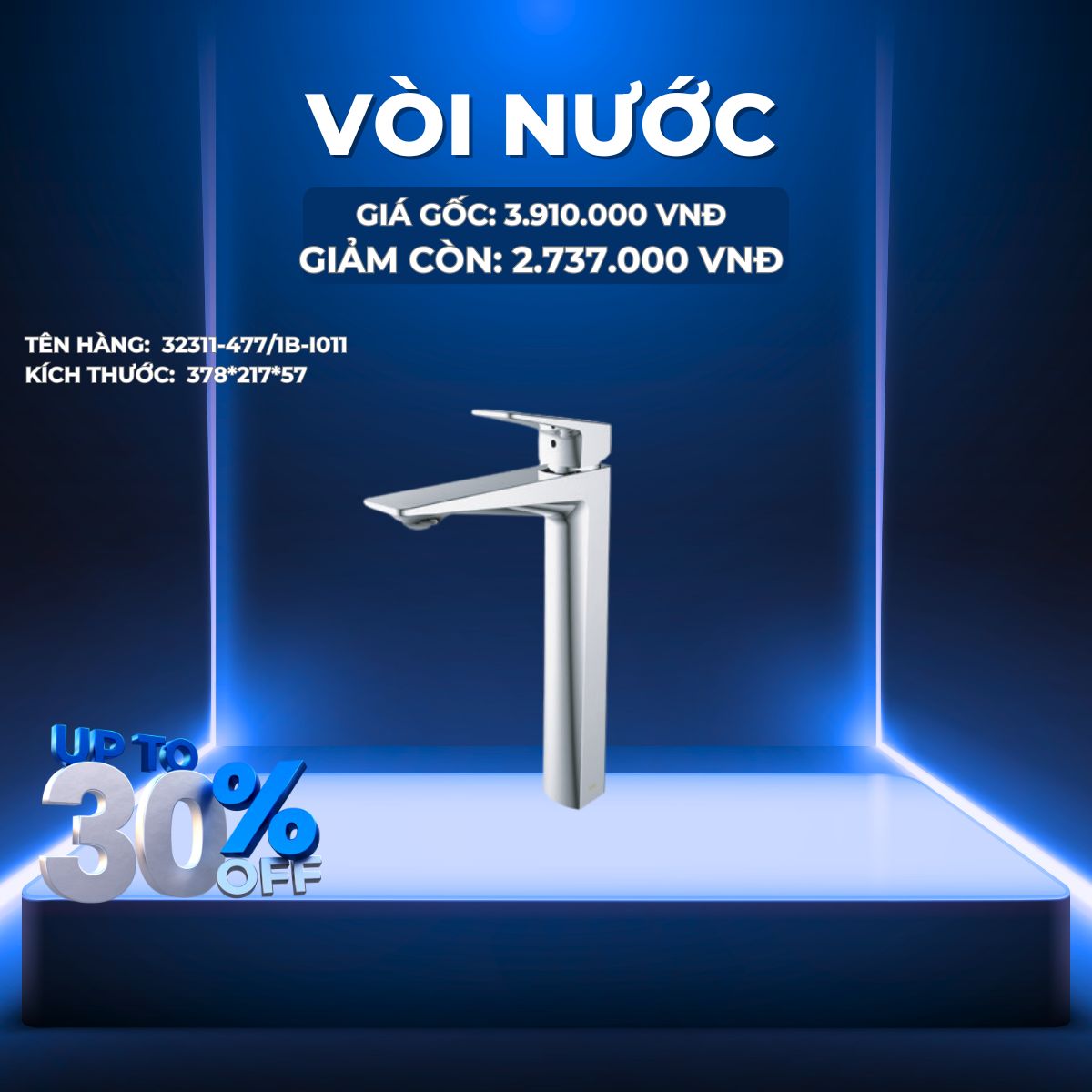 VÒI LAVABO NÓNG LẠNH JOMOO 32311-477/1B-I011