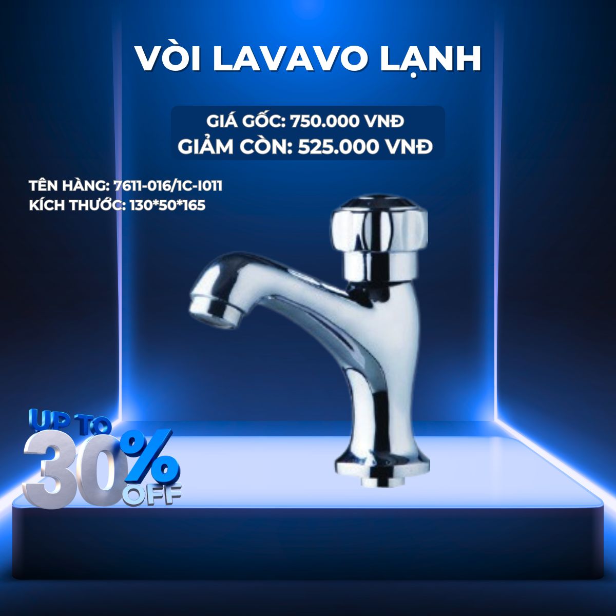 VÒI LAVABO LẠNH JOMOO 7611-016/1C-I011