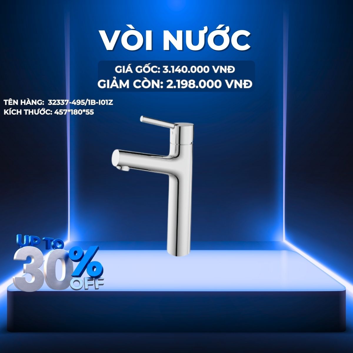 VÒI LAVABO NÓNG LẠNH JOMOO 32337-495/1B-I01Z