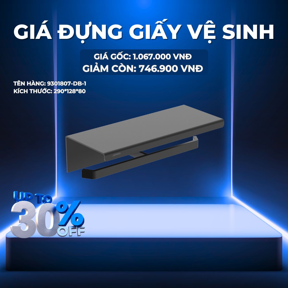 GIÁ ĐỰNG GIẤY VỆ SINH JOMOO 9301807-DB-1