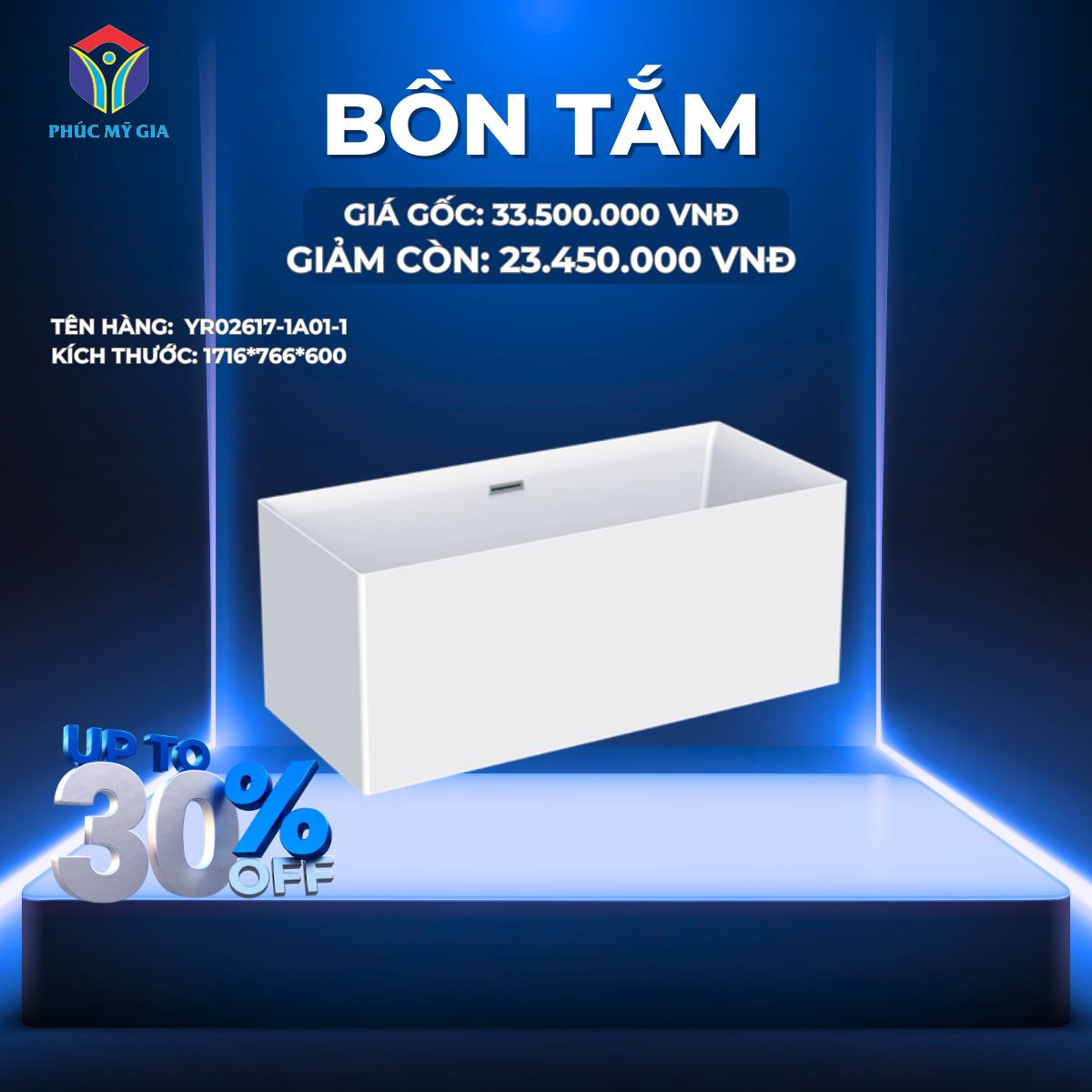 BỒN TẮM JOMOO YR02617-1A01-1