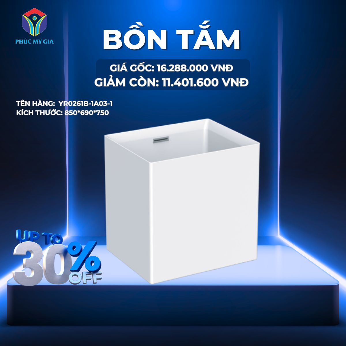 BỒN TẮM JOMOO YR0261B-1A03-1