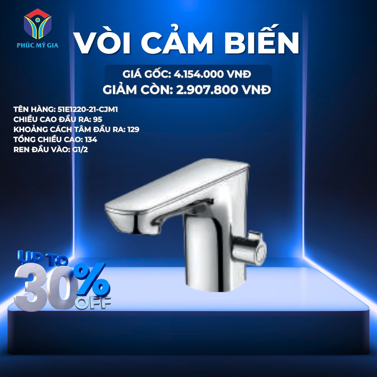 VÒI CẢM BIẾN JOMOO 51E1220-21-CJM1