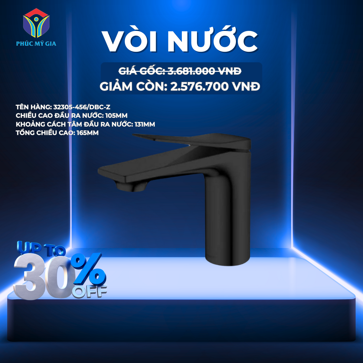 VÒI LAVABO NÓNG LẠNH - 32305-456/DBC-Z