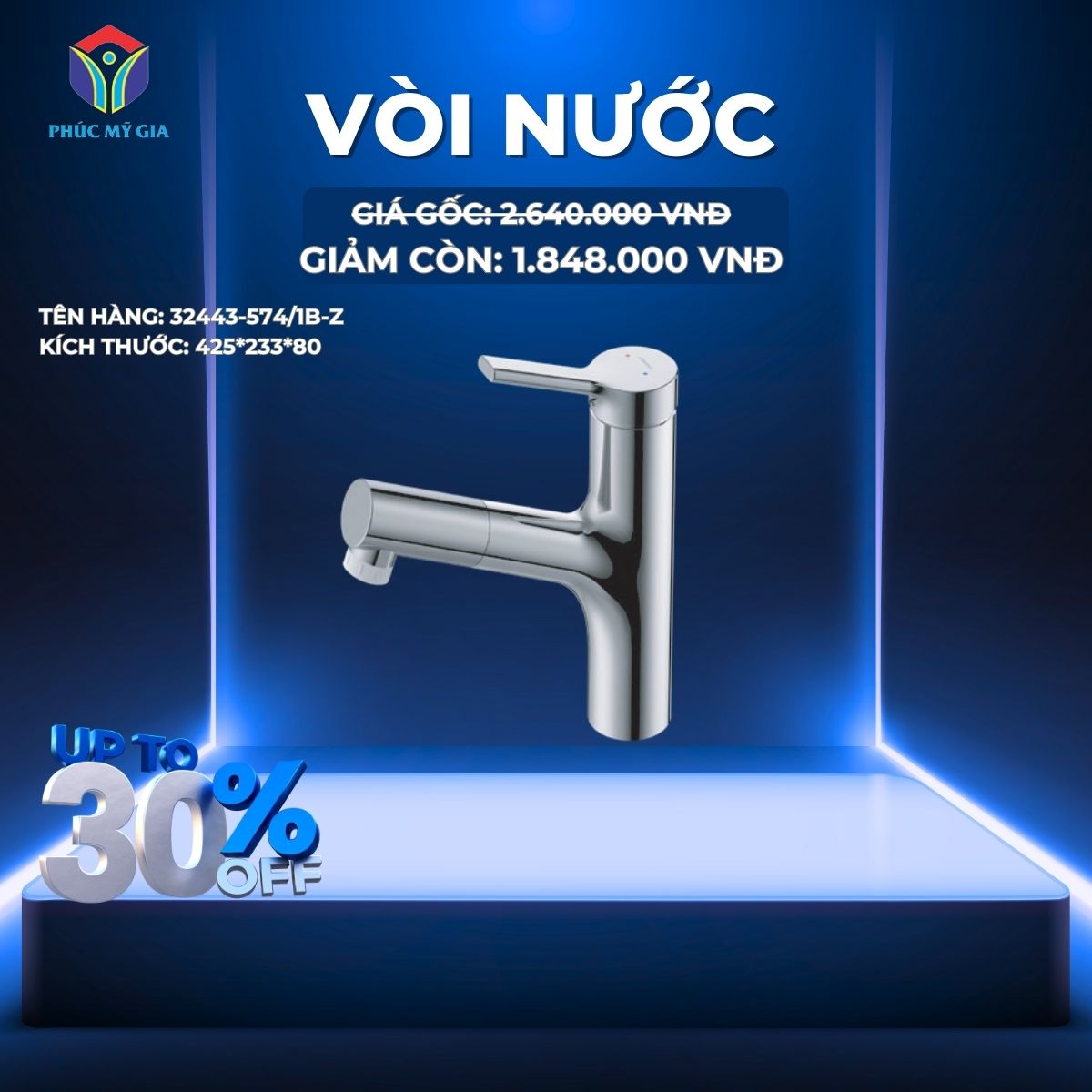 VÒI LAVABO NÓNG LẠNH JOMOO 32443-574/1B-Z