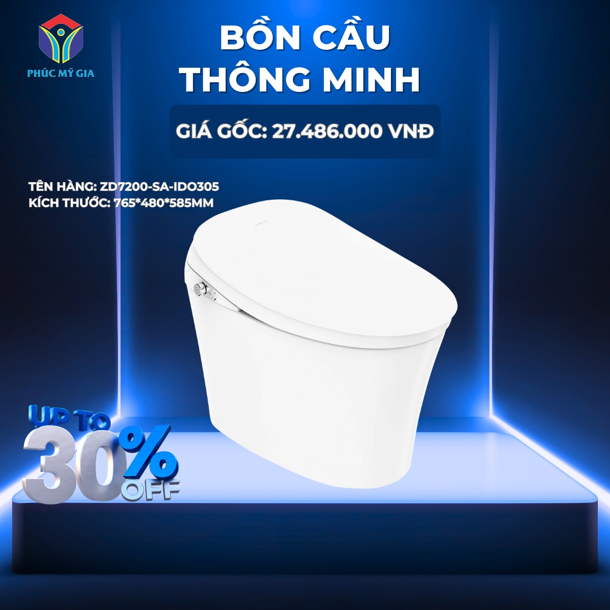 BỒN CẦU THÔNG MINH - ZD7200-SA-IDO305