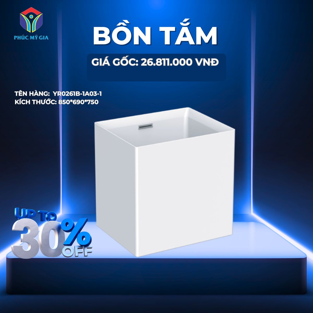 BỒN TẮM JOMOO YR0261B-1A03-1