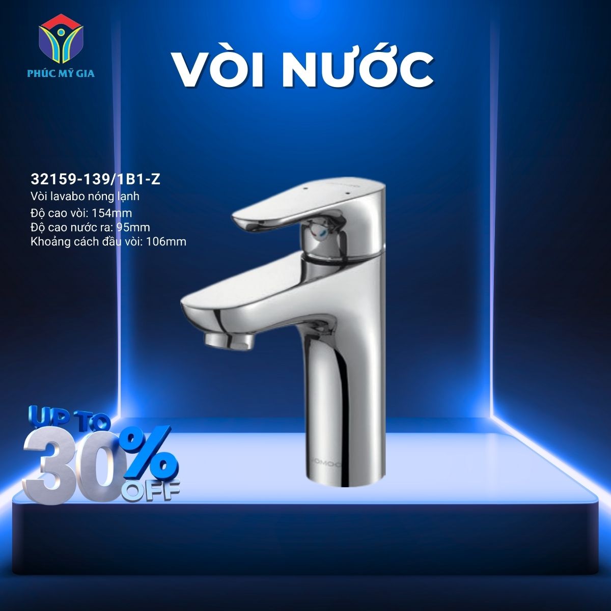 VÒI LAVABO NÓNG LẠNH - 32159-139/1B1-Z