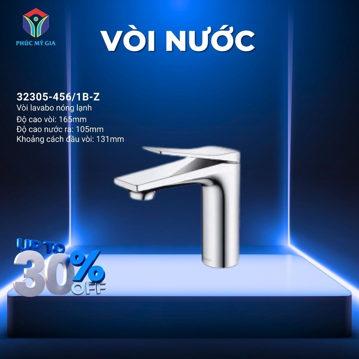 VÒI LAVABO NÓNG LẠNH - 32305-456/1B-Z