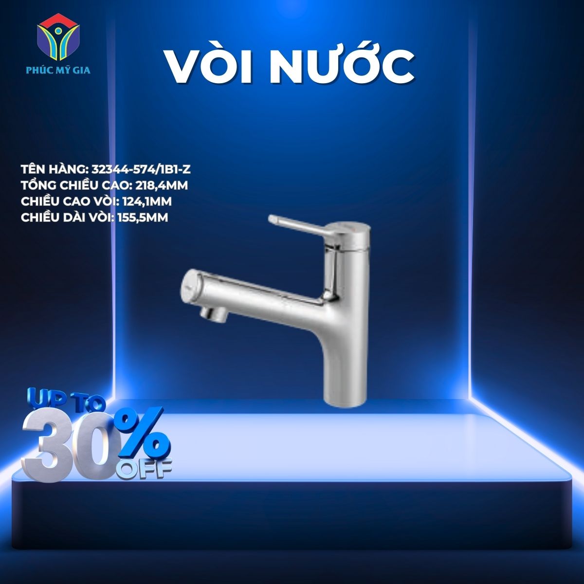 VÒI LAVABO NÓNG LẠNH JOMOO 32344-574/1B1-Z