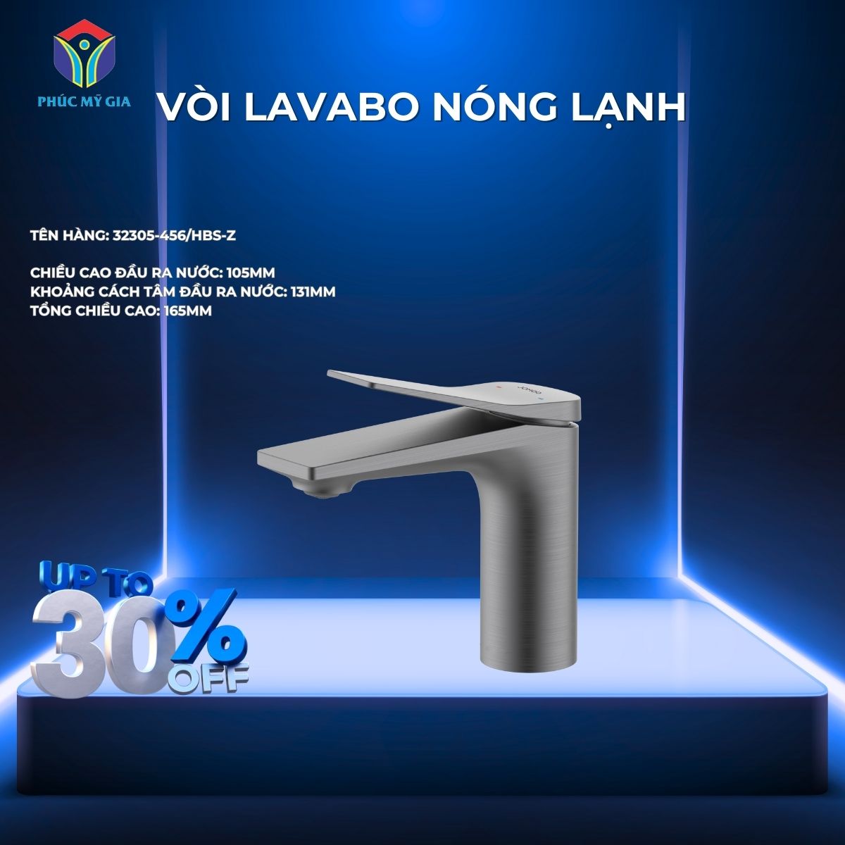VÒI LAVABO NÓNG LẠNH JOMOO 32305-456/HBS-Z