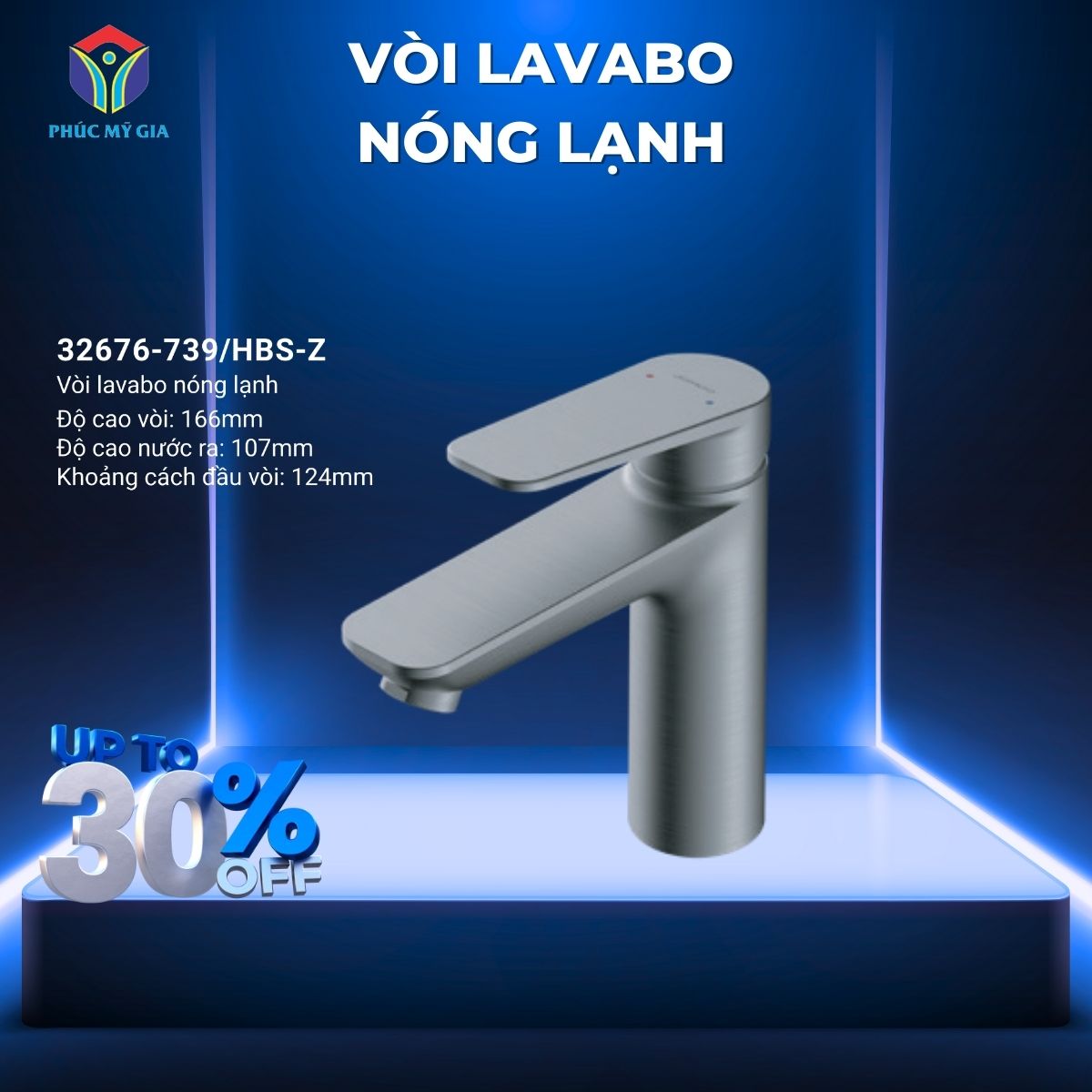 VÒI LAVABO NÓNG LẠNH - 32676-739/HBS-Z