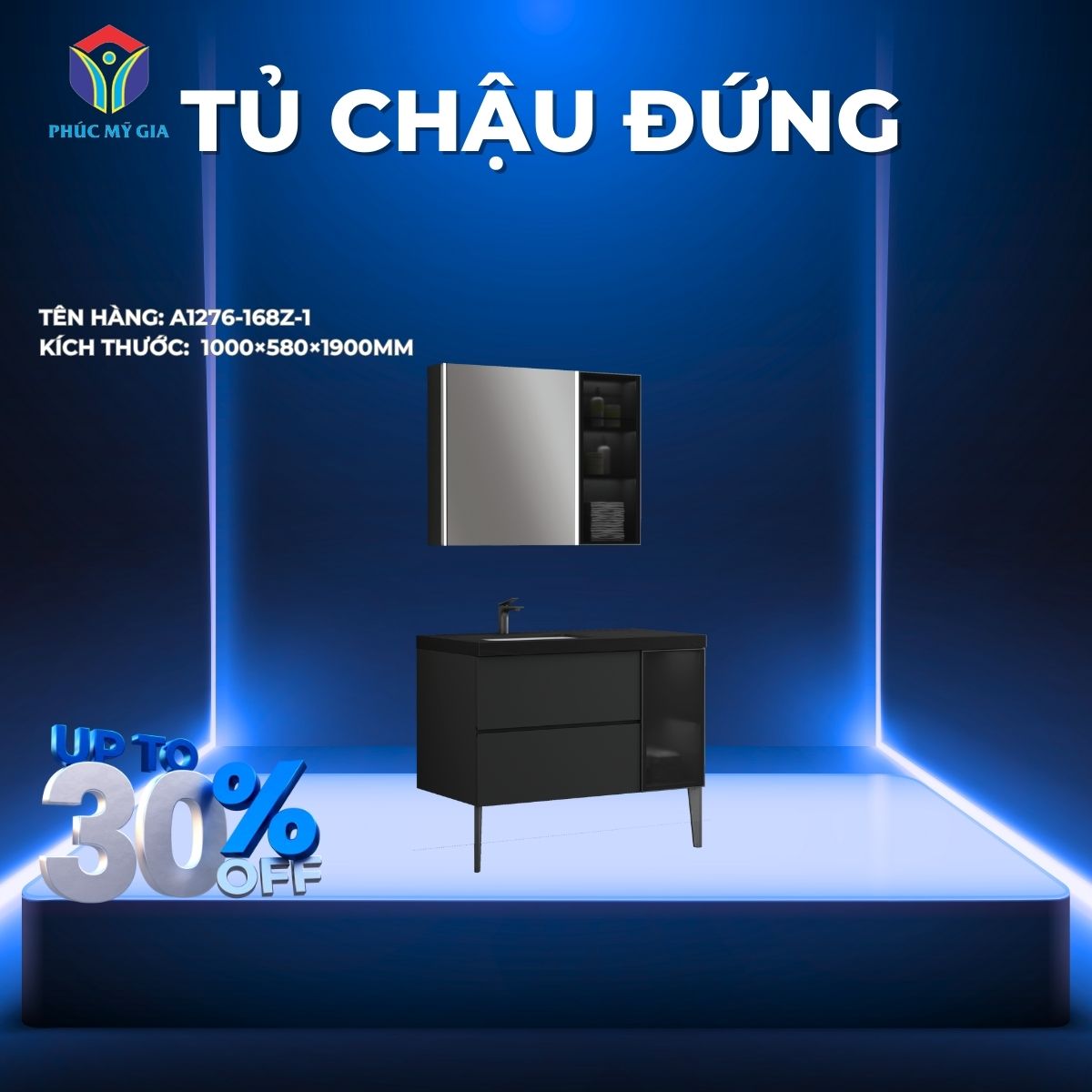 TỦ CHẬU TREO JOMOO A1276-168Z-1