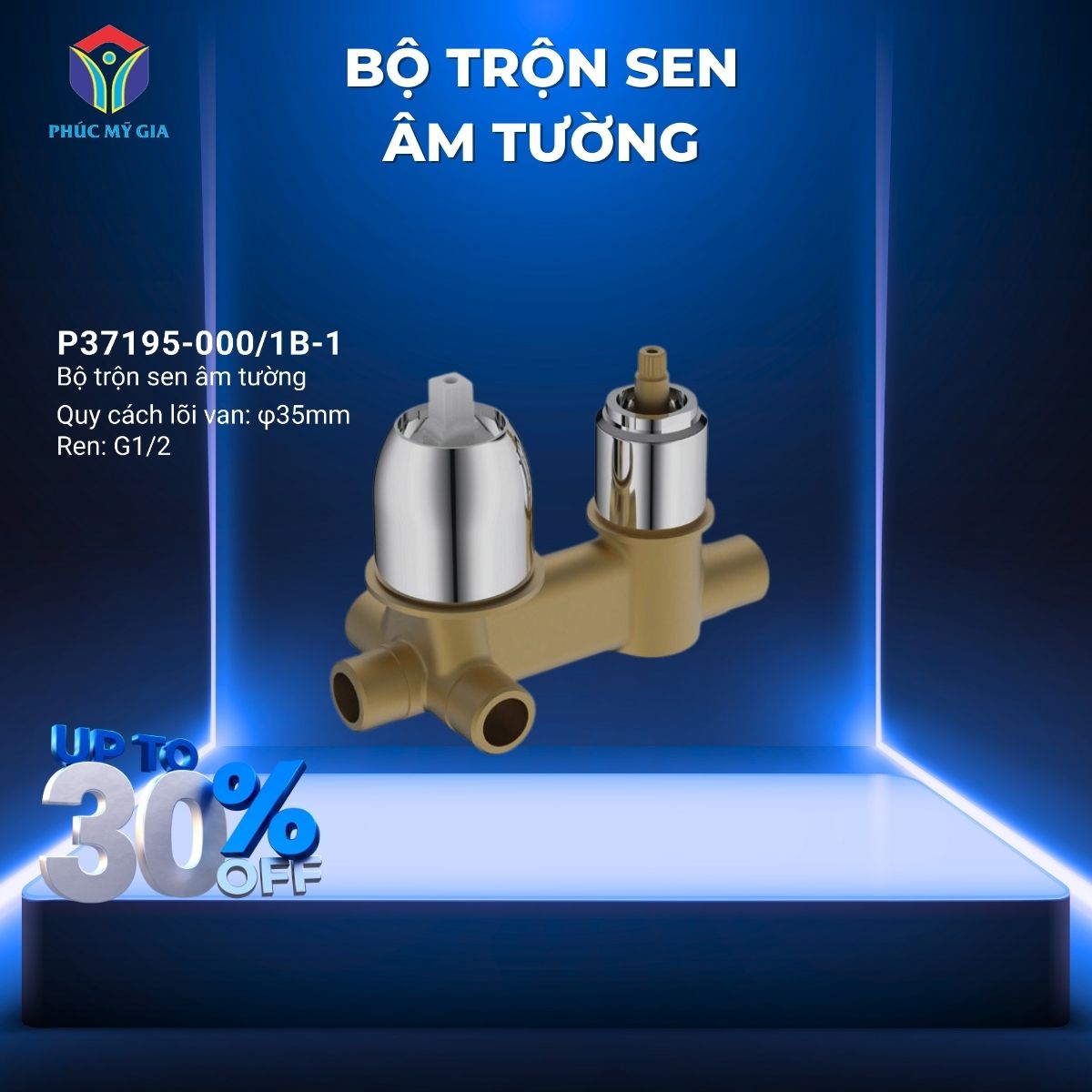 BỘ TRỘN SEN ÂM TƯỜNG - P37195-000/1B-1