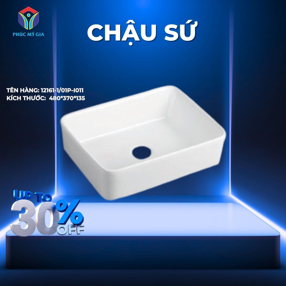 CHẬU RỬA ĐẶT BÀN JOMOO 12161-1/01P-I011