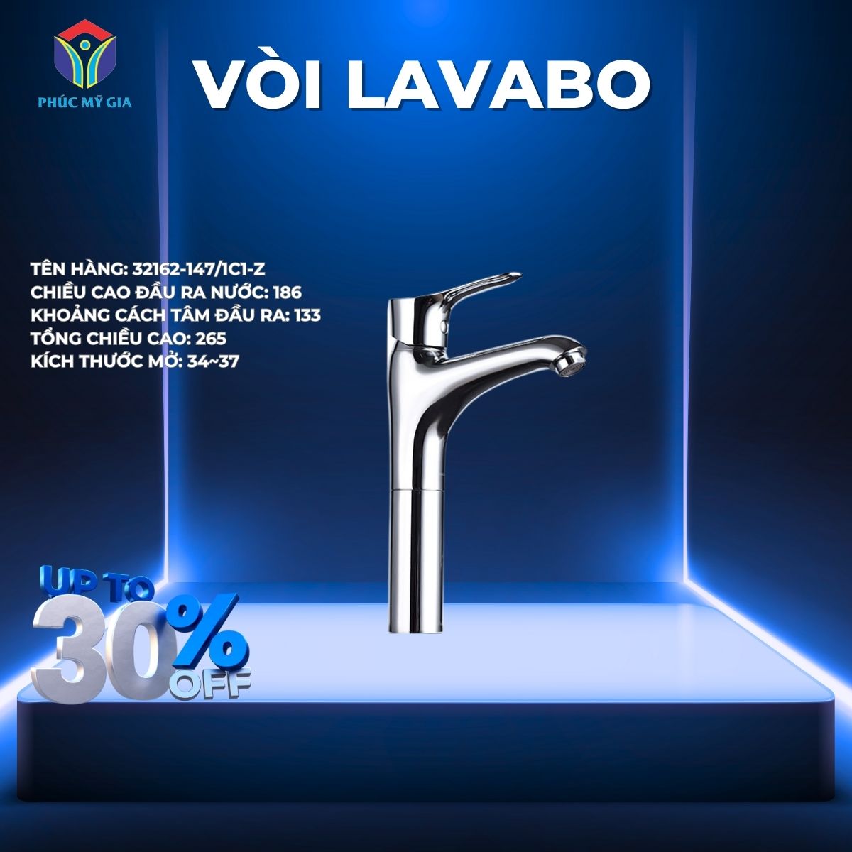 VÒI LAVABO NÓNG LẠNH JOMOO 32162-147/1C1-Z