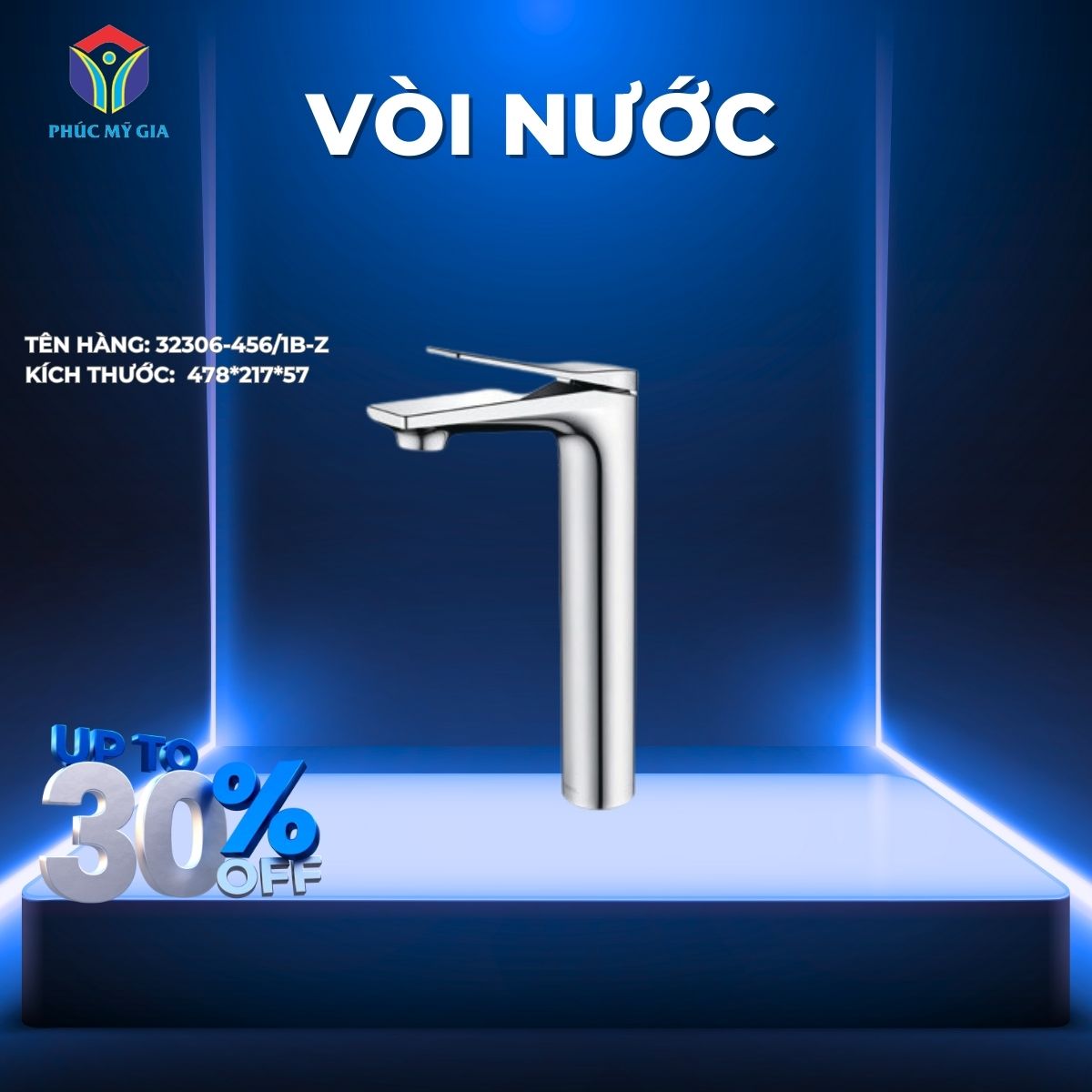 VÒI LAVABO NÓNG LẠNH JOMOO 32306-456/1B-Z