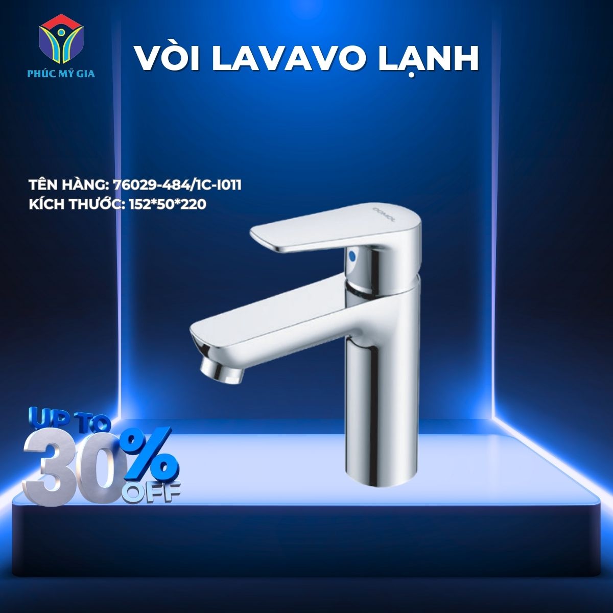 VÒI LAVABO LẠNH JOMOO 76029-484/1C-I011