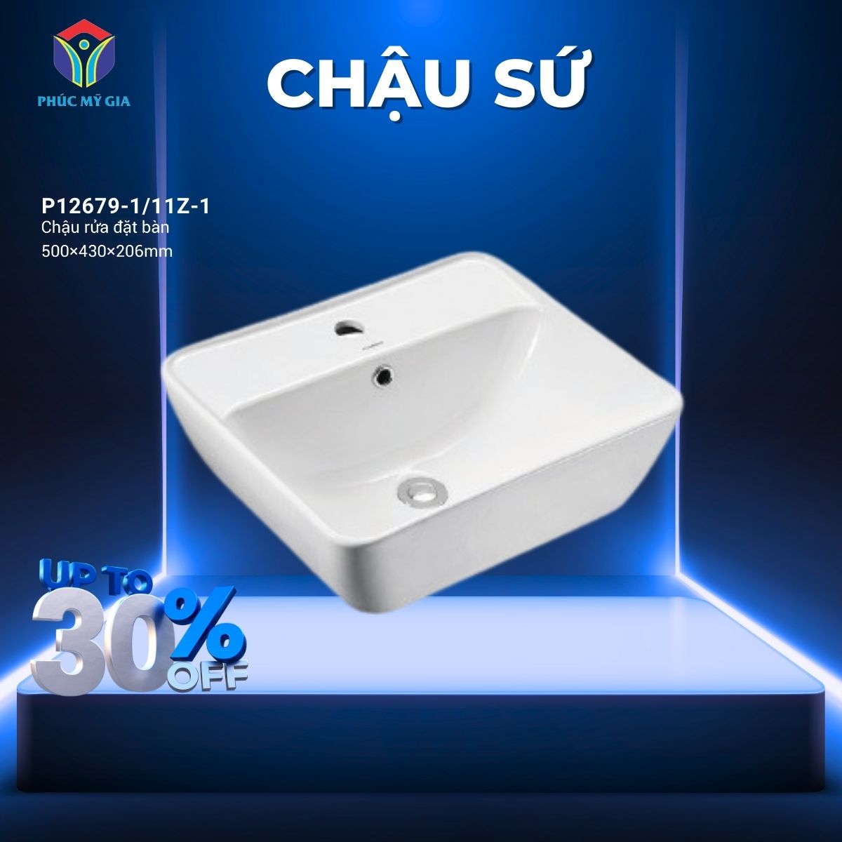 CHẬU RỬA ĐẶT BÀN JOMOO P12679-1/11Z-1