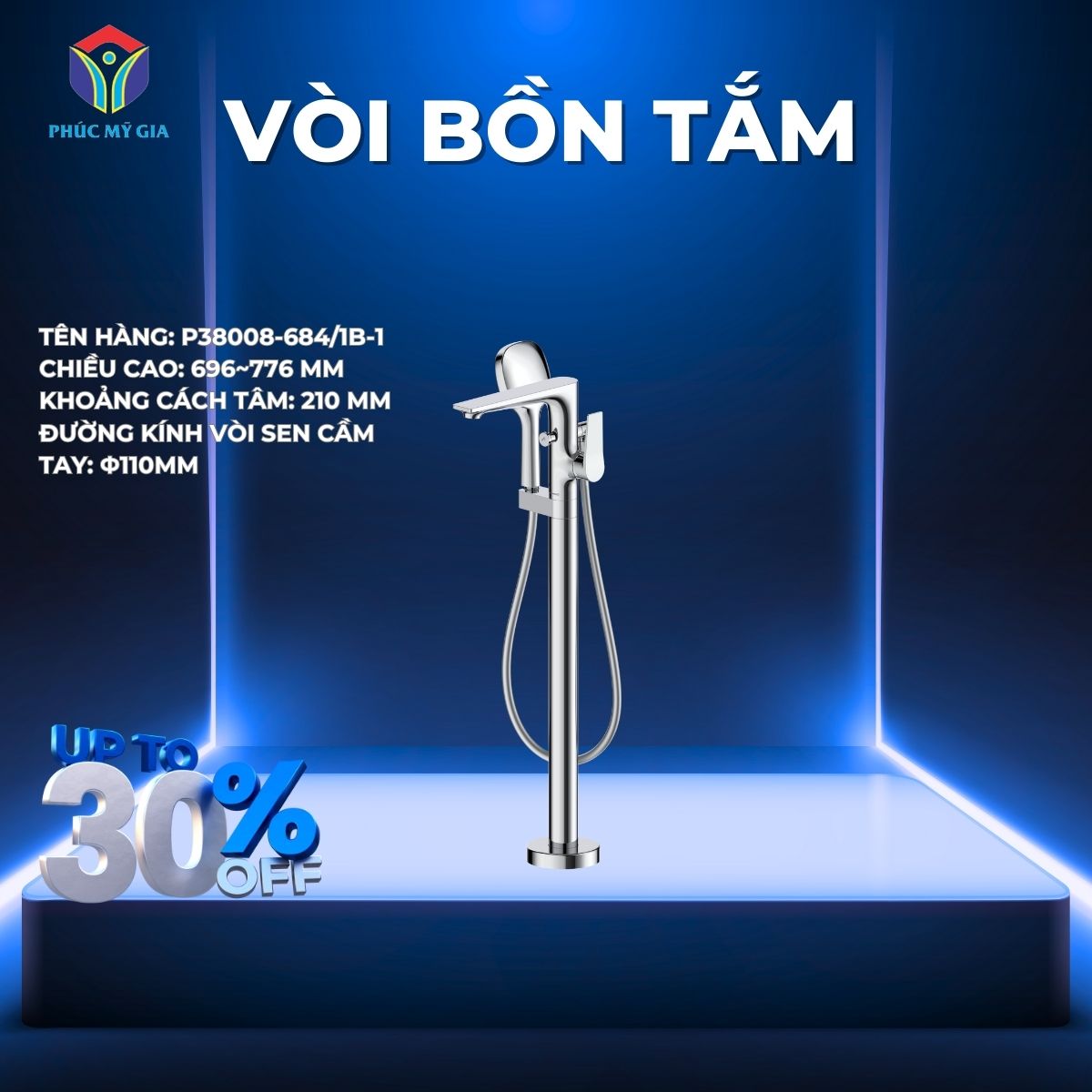 VÒI BỒN TẮM JOMOO P38008-684/1B-1