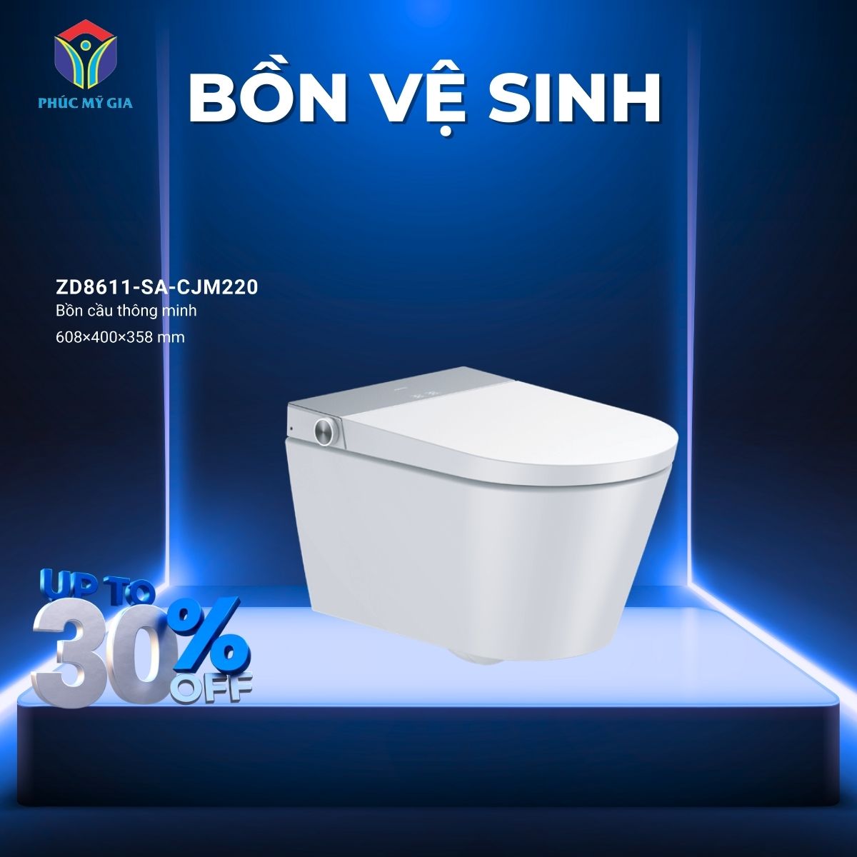 BỒN CẦU THÔNG MÌNH JOMOO ZD8611-SA-CJM220