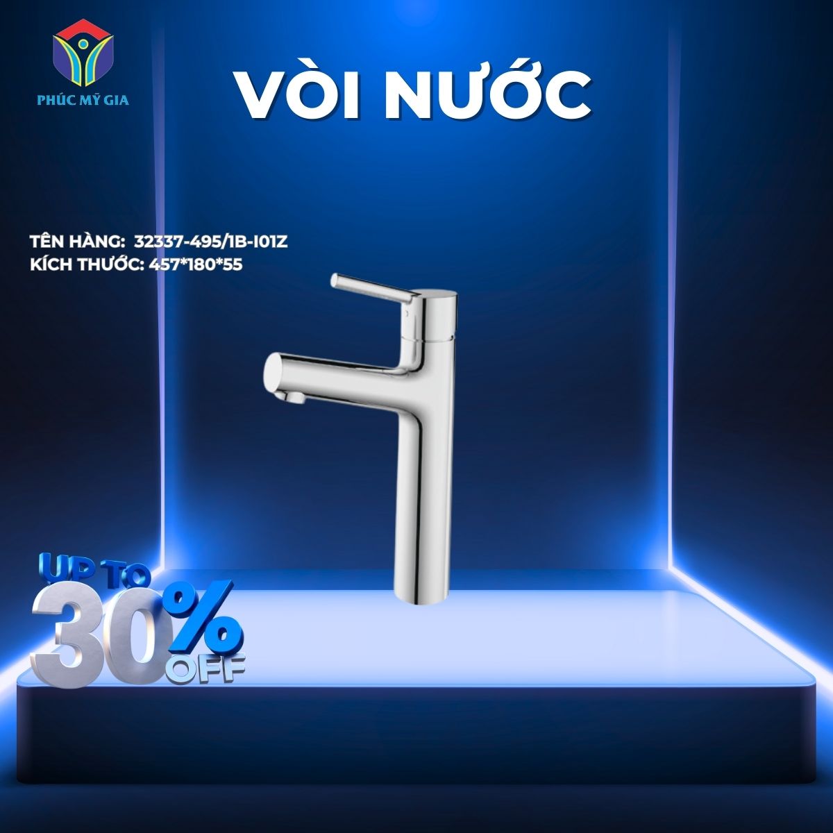 VÒI LAVABO NÓNG LẠNH JOMOO 32337-495/1B-I01Z