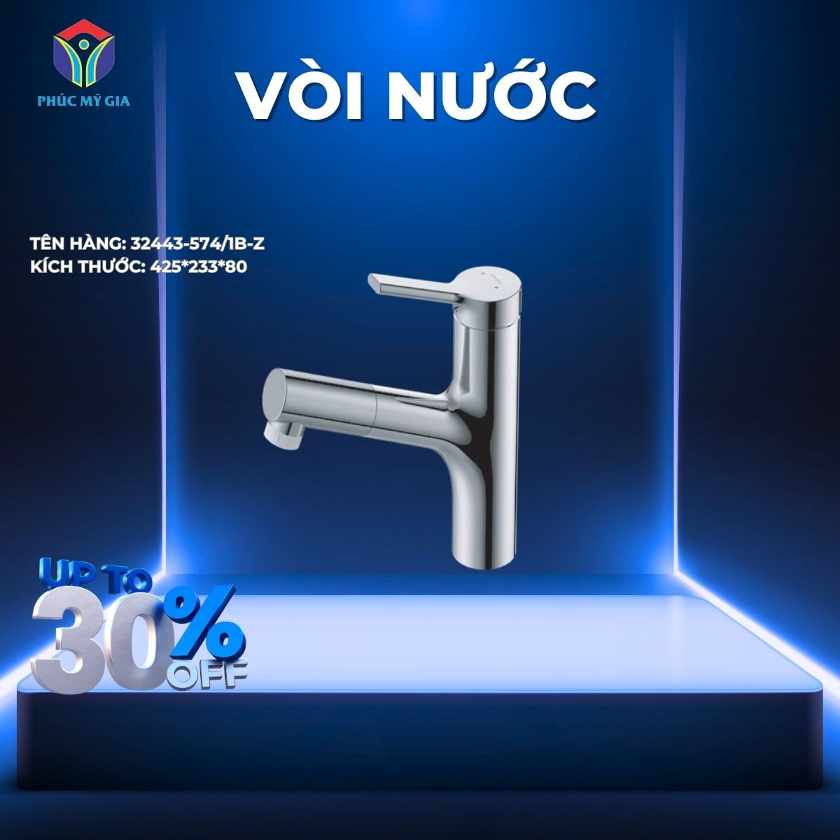VÒI LAVABO NÓNG LẠNH JOMOO 32443-574/1B-Z