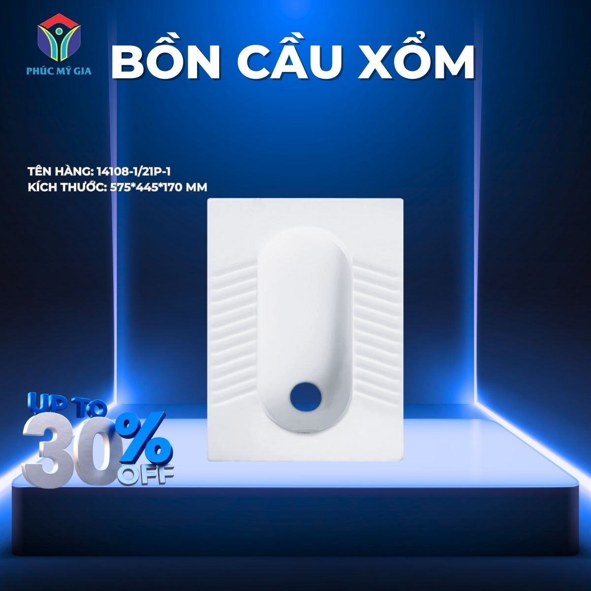 BỒN CẦU XỔM JOMOO 14108-1/21P-1