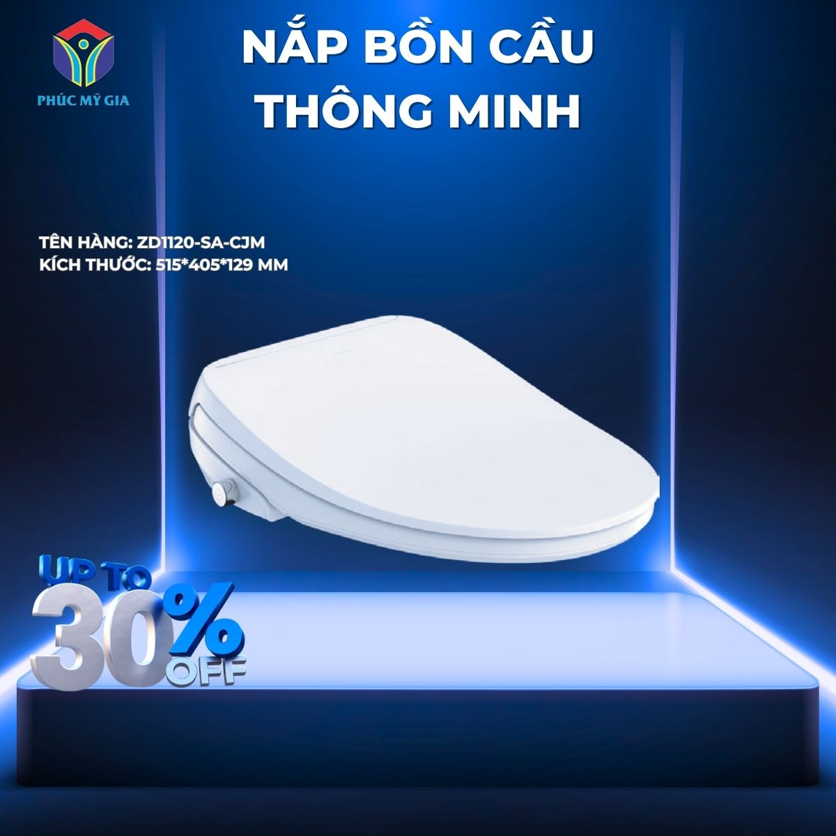  NẮP BỒN CẦU THÔNG MINH - ZD1120-SA-CJM