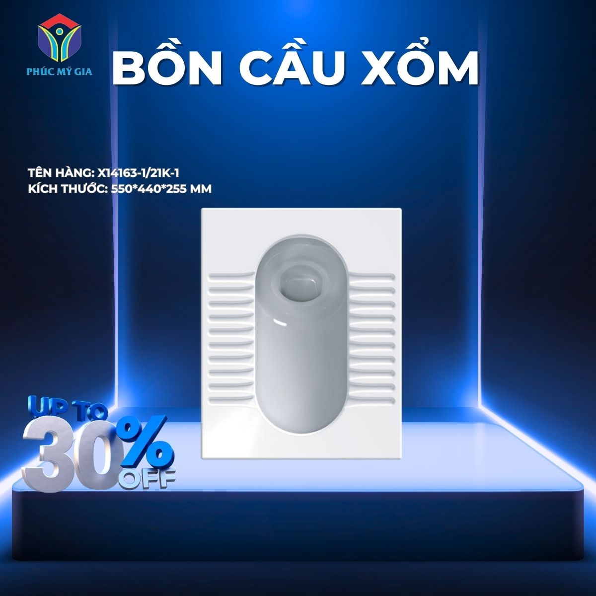 BỒN CẦU XỔM JOMOO X14163-1/21K-1