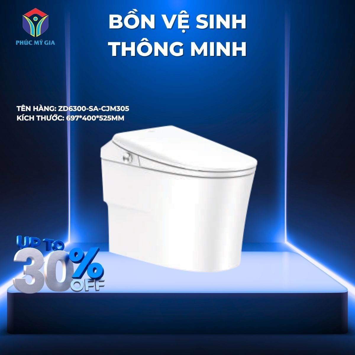 BỒN CẦU THÔNG MINH JOMOO ZD6300-SA-CJM305