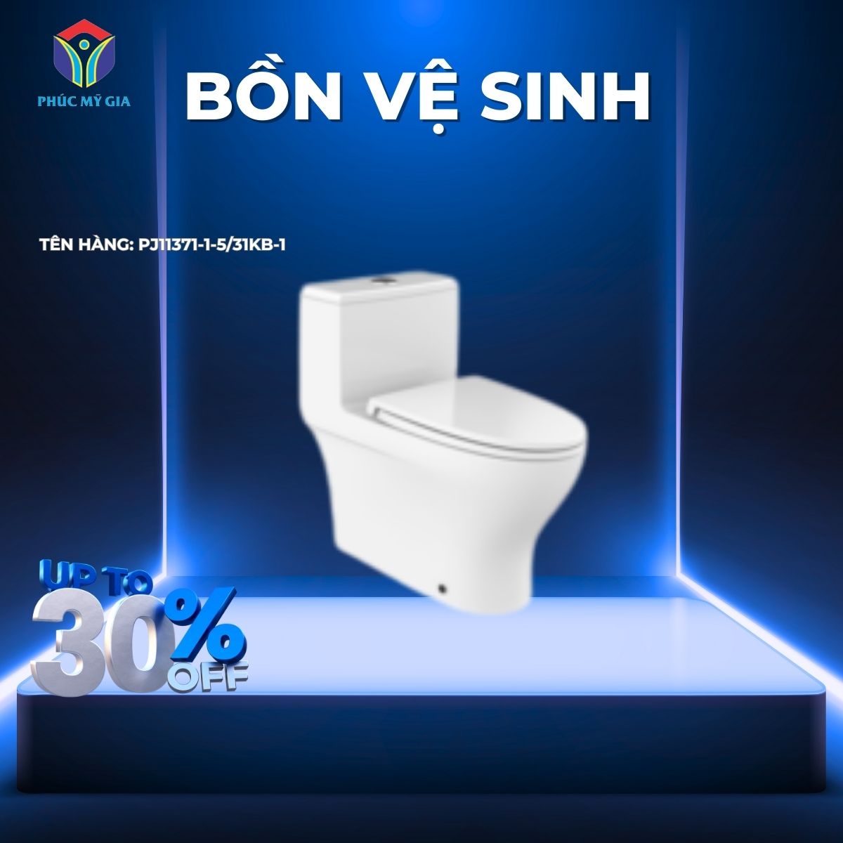 BỒN CẦU 1 KHỐI JOMOO PJ11371-1-5/31KB-1