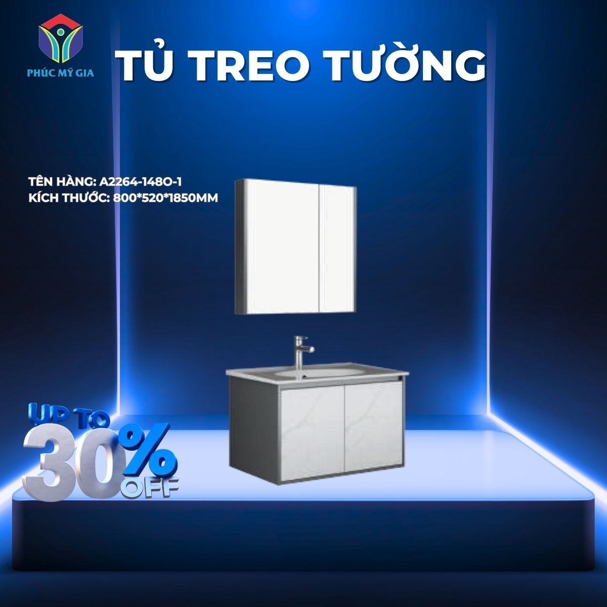TỦ CHẬU TREO JOMOO A2264-148O-1