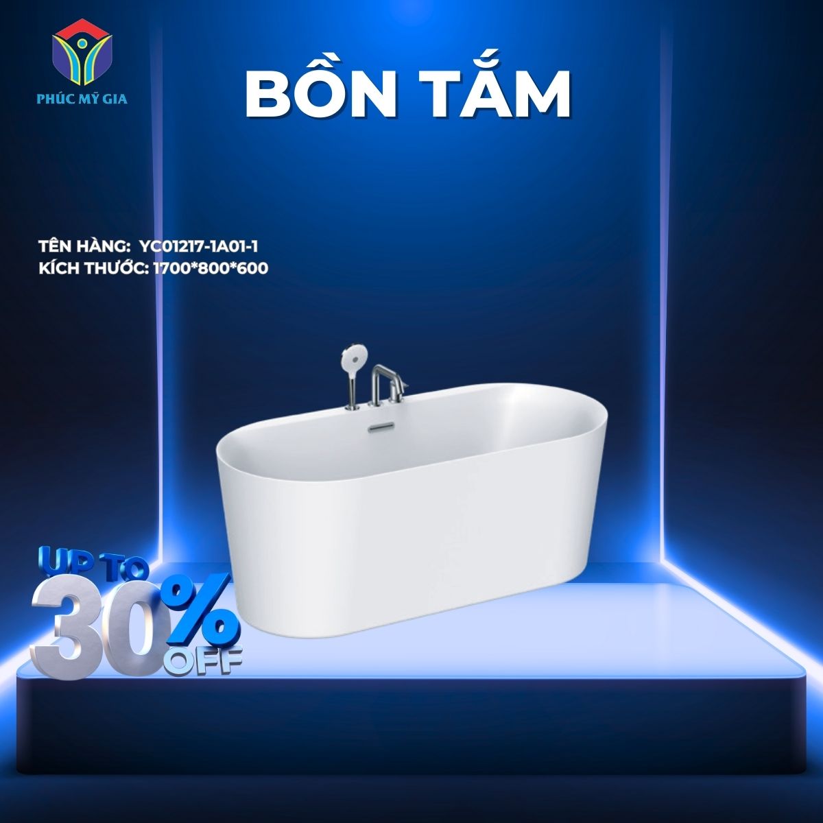 BỒN TẮM JOMOO YC01217-1A01-1