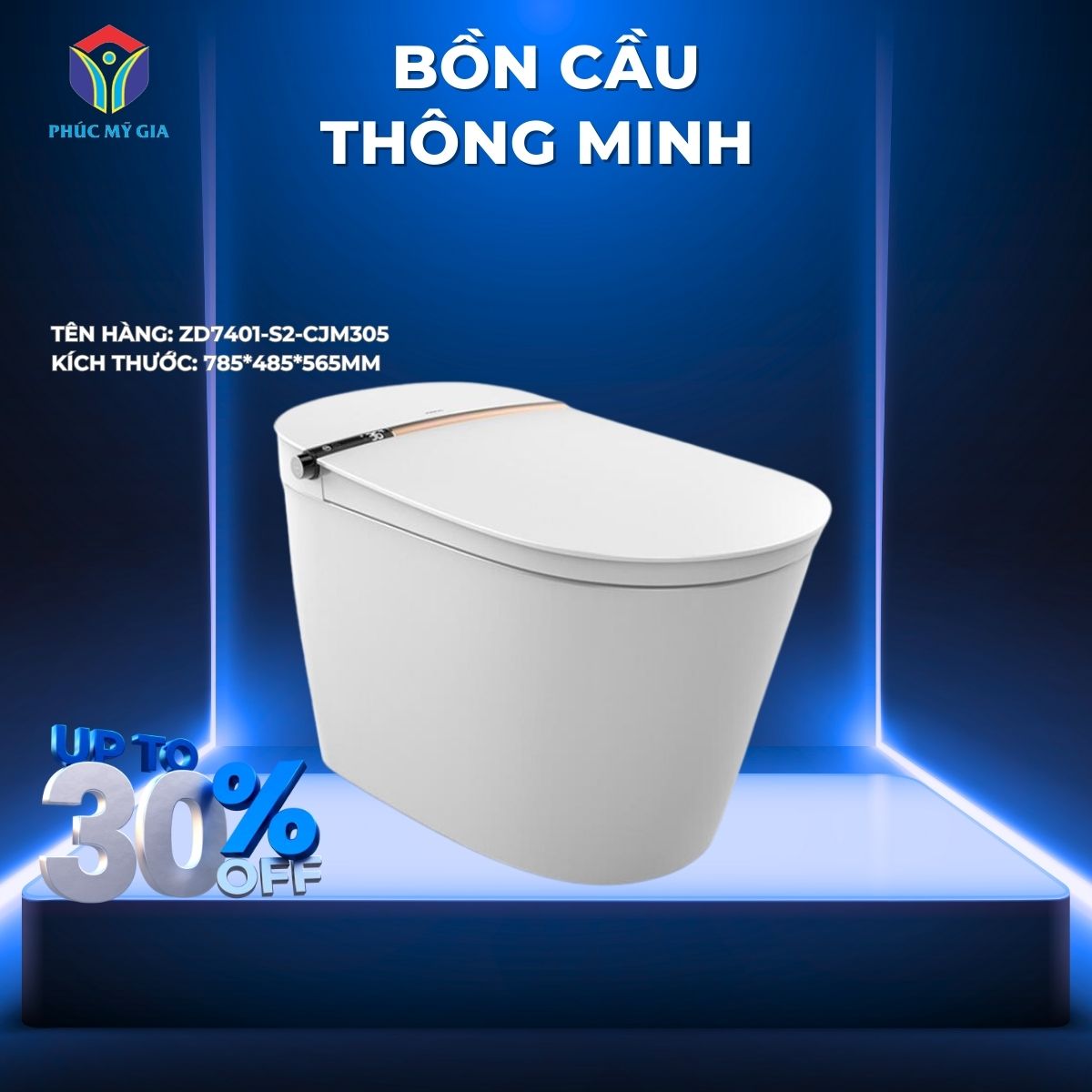 BỒN CẦU THÔNG MINH - ZD7401-S2-CJM305