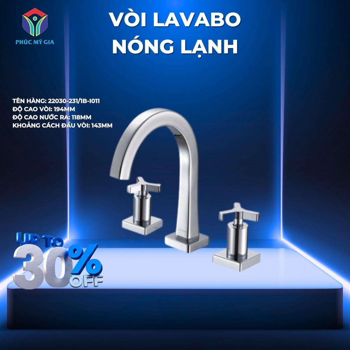 VÒI LAVABO NÓNG LẠNH JOMOO 22030-231/1B-I011