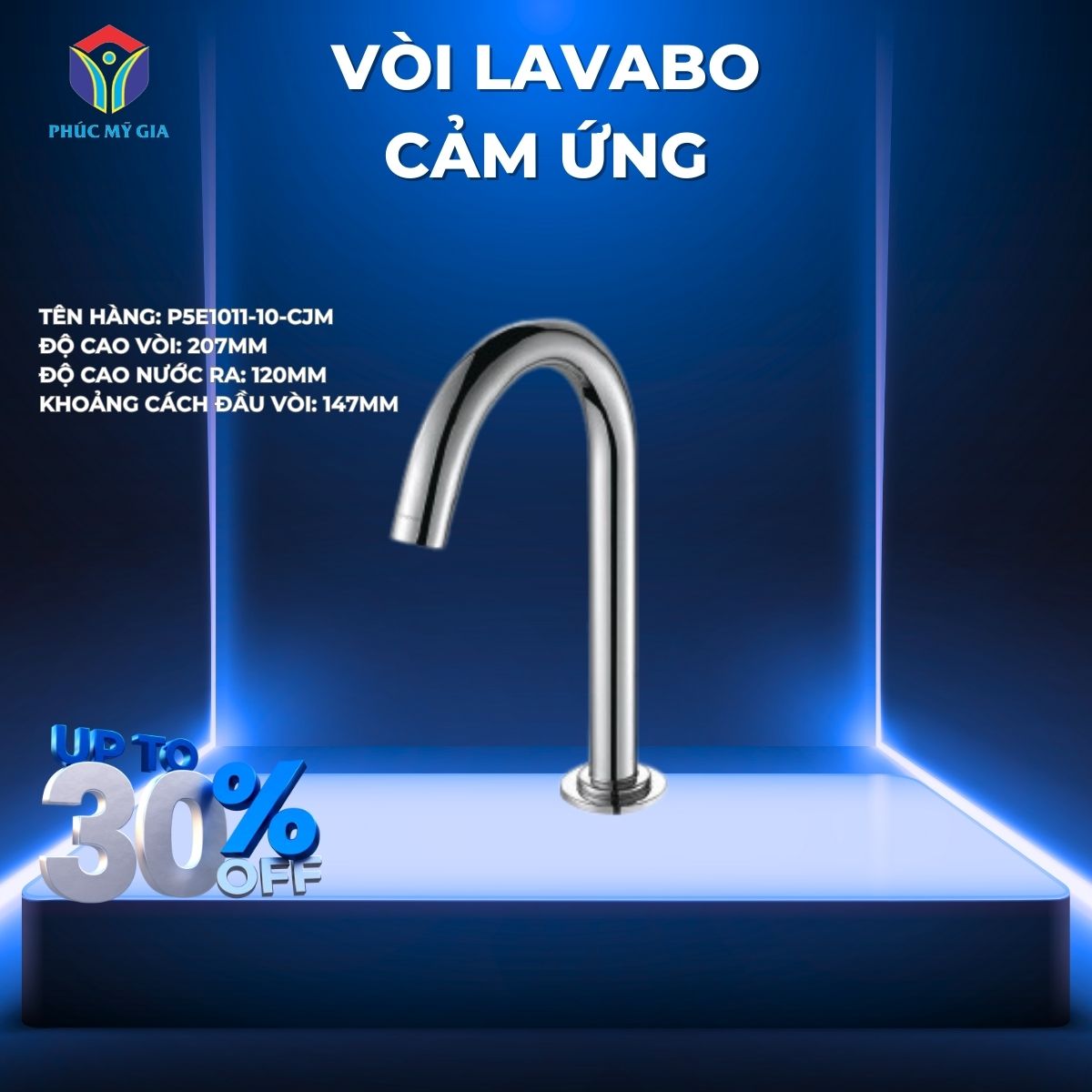 VÒI LAVABO CẢM ỨNG JOMOO P5E1011-10-CJM