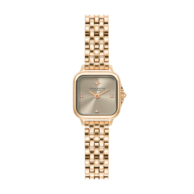 20mm Mini Grosvenor Earl Grey & Rose Gold Bracelet Watch
